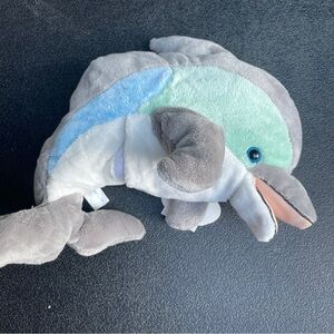 Vintage Wish Pets Dolphin Plush Hand Puppet New w Tags